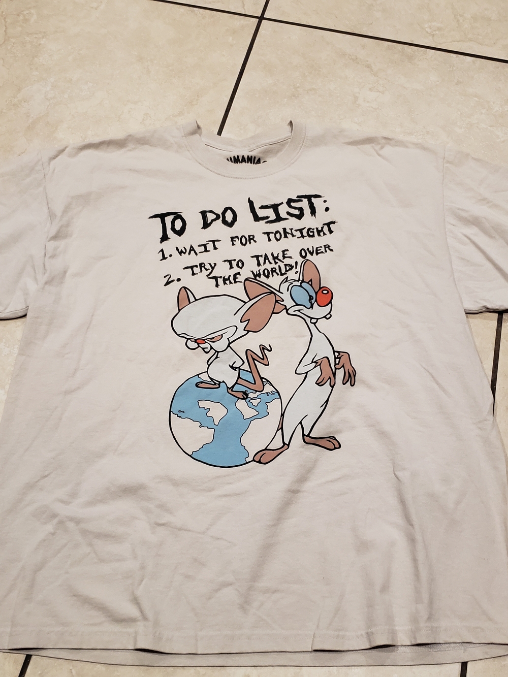 Brain Dead 'To Do List' White Graphic Tee